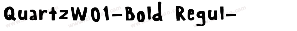 QuartzW01-Bold Regul字体转换